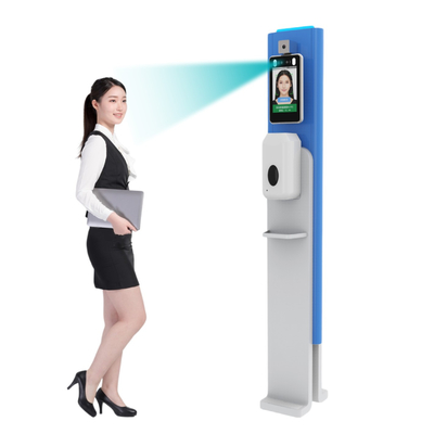 Pengukuran Suhu Sistem Mesin Absensi Wajah Biometrik 2MP 2.5W