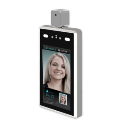 Perangkat Pengenalan Wajah Biometrik 2MP Vertikal Dengan Suhu