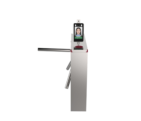 Pengenalan Wajah Pintu Putar Tripod Vertikal Otomatis ISO 100W 7 Pasang