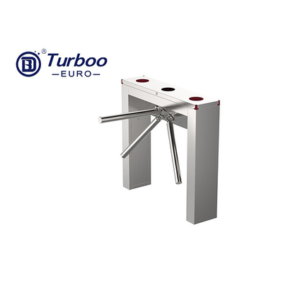 Drop Arm Tripod Turnstile Gate Stainless Steel Pinggang Tinggi 35p/M Kapasitas