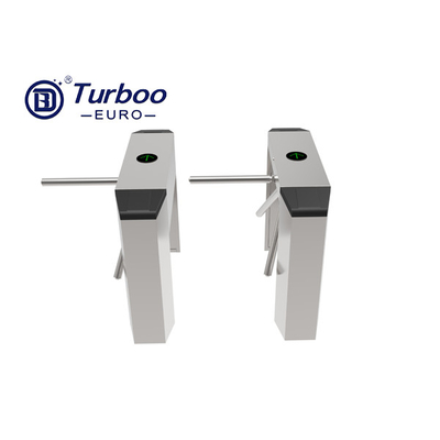 Sistem Entri Pintu Putar Tinggi Pinggang Dual Core Tripod Tipe Jembatan Tahan Hujan
