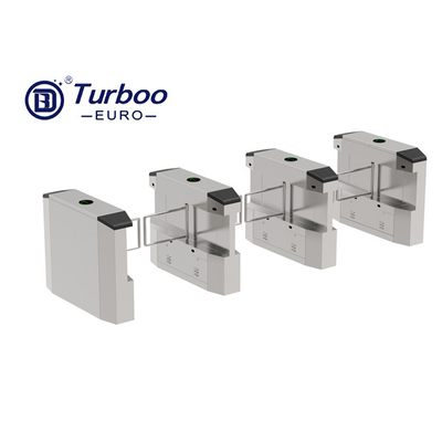 Gerbang Ayun Pejalan Kaki Cerdas 304/316 Stainless Steel 35w Drop Arm Turnstiles