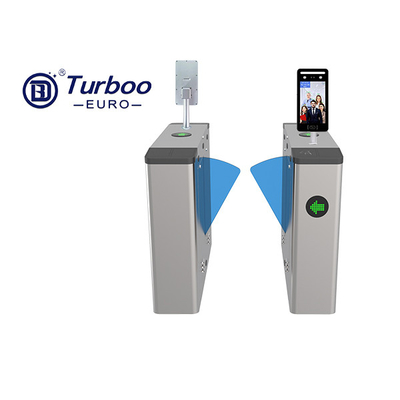 Sensor Inframerah Flap Barrier Gate Access Control Turnstile Pembaca Kartu RFID Terintegrasi