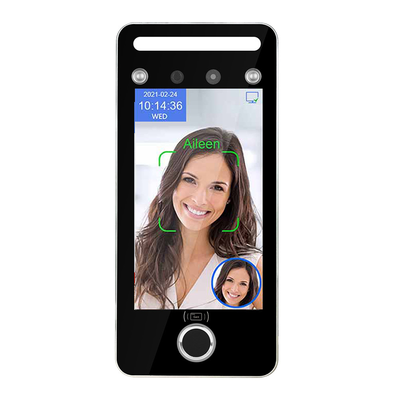 5 Inch Face Recognition Touch Screen Layar TFT Untuk Kontrol Akses Dan Kehadiran