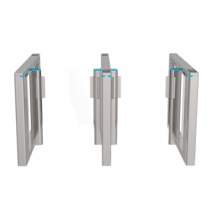 Acrylic Baffle SUS304 Electronic Turnstile Gates 600mm gerbang akses terkontrol