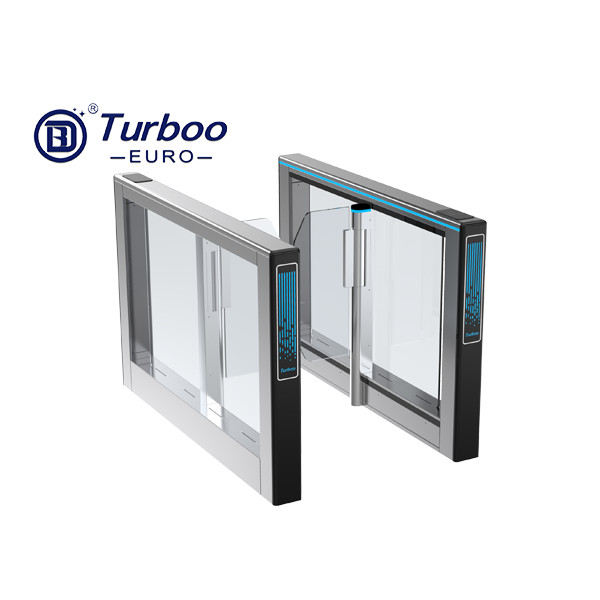 Transparan Arm Swing Barrier Turnstile Servo Motor Untuk Gedung Perkantoran