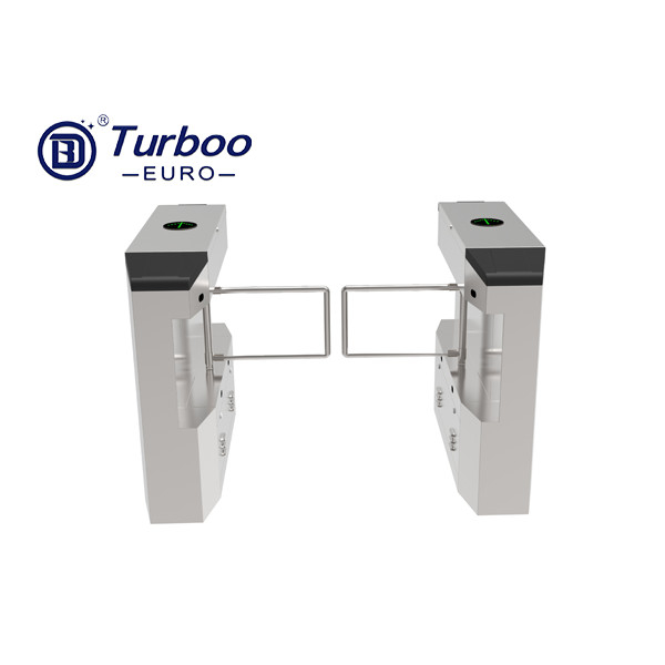 SUS 304 Swing Barrier Gate Kontrol Akses Otomatis Keamanan Turnstile Pass Lebar 1100mm