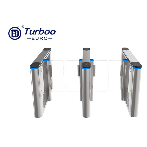 Desain Estetika Kecepatan Tinggi Swing Barrier Turnstile 6 Pasang Sensor Inframerah Turboo