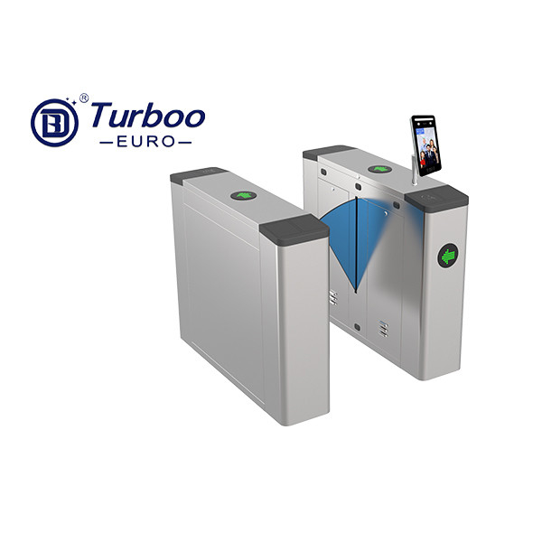 Sensor Inframerah Flap Barrier Gate Access Control Turnstile Pembaca Kartu RFID Terintegrasi